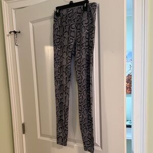 Avia  Black and Gray Snake Print Leggings